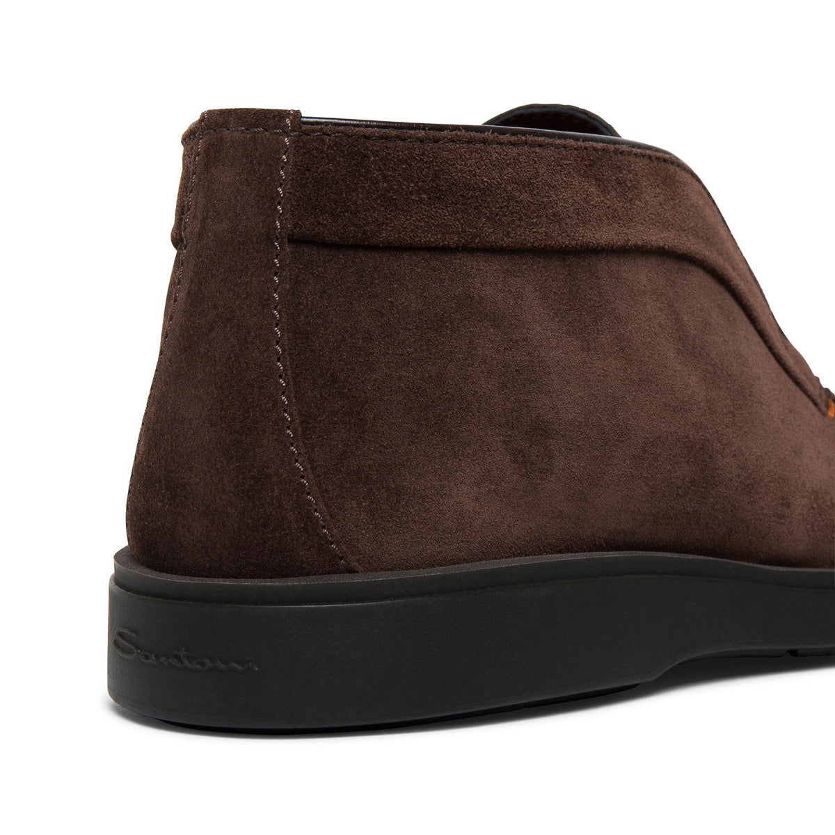 Santoni - Dark Brown Suede Desert Boots SHOES Santoni