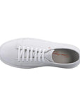 Santoni - White Leather Low-Top Sneakers SHOES Santoni