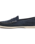 Blue Navy Dan Boat Flesh Out Suede Loafers SHOES Sebago