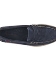 Blue Navy Dan Boat Flesh Out Suede Loafers SHOES Sebago