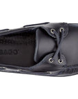 Navy Schooner Waxed Leather Boat Shoes SHOES Sebago