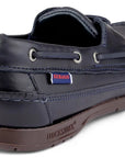 Navy Schooner Waxed Leather Boat Shoes SHOES Sebago