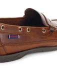 Brown Gum Sloop Waxed Leather Loafer SHOES Sebago
