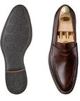 Crockett & Jones - Sydney Brown Calf Penny Loafer - Single City Sole SHOES Crockett & Jones