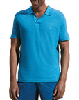 Vilebrequin - Calanque Blue Linen Pyramid Polo Shirt S/S POLOS Vilebrequin