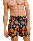Vilebrequin - Navy ‘Carapaces’ Moorea Swim Shorts SWIMWEAR Vilebrequin