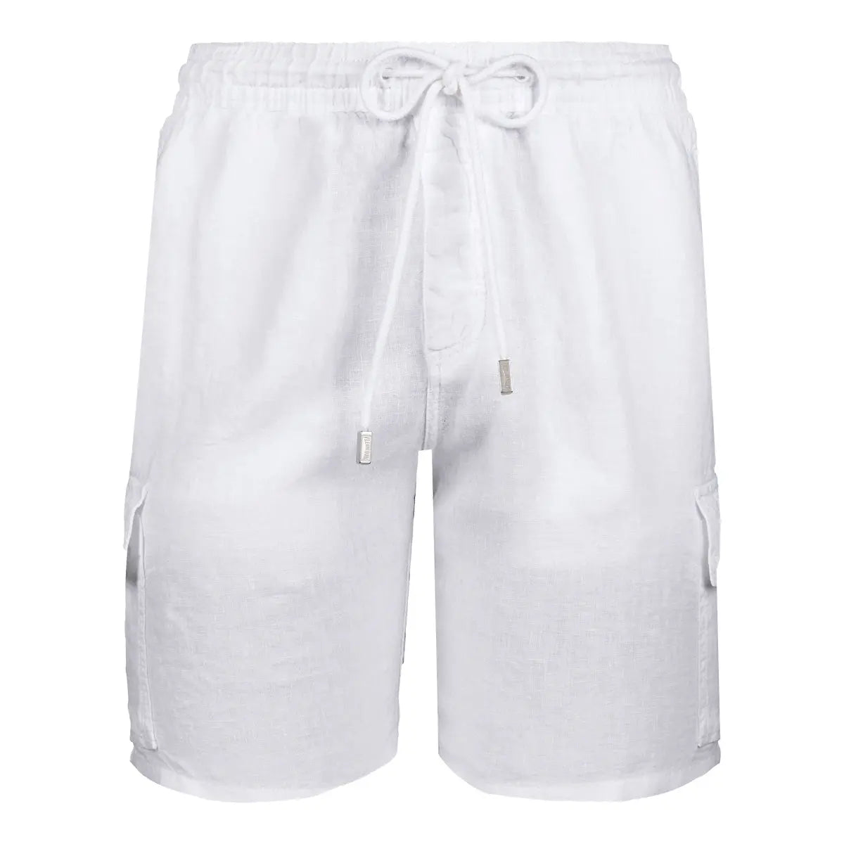 All white cargo shorts top