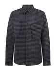 Belstaff - Black & Tornado Grey Brushed Cotton Scale Shirt L/S SHIRTS Belstaff