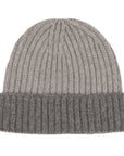 Robert Old - Fisherman Knit 8ply Cashmere Hat - Grey Flannel CAPS & HATS Robert Old