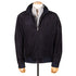 Robert Old - Midnight Blue Calf Suede Bomber Jacket LEATHERS Robert Old