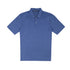 Navy 100% Cotton Fine-Stripe Polo S/S POLOS Robert Old