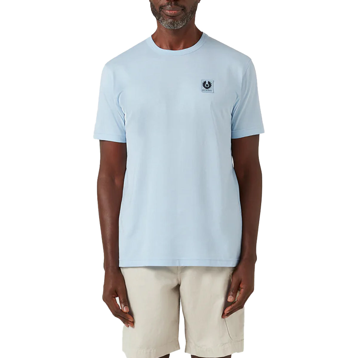 Belstaff - Sky Blue Jersey Cotton T-Shirt TEE SHIRTS Belstaff