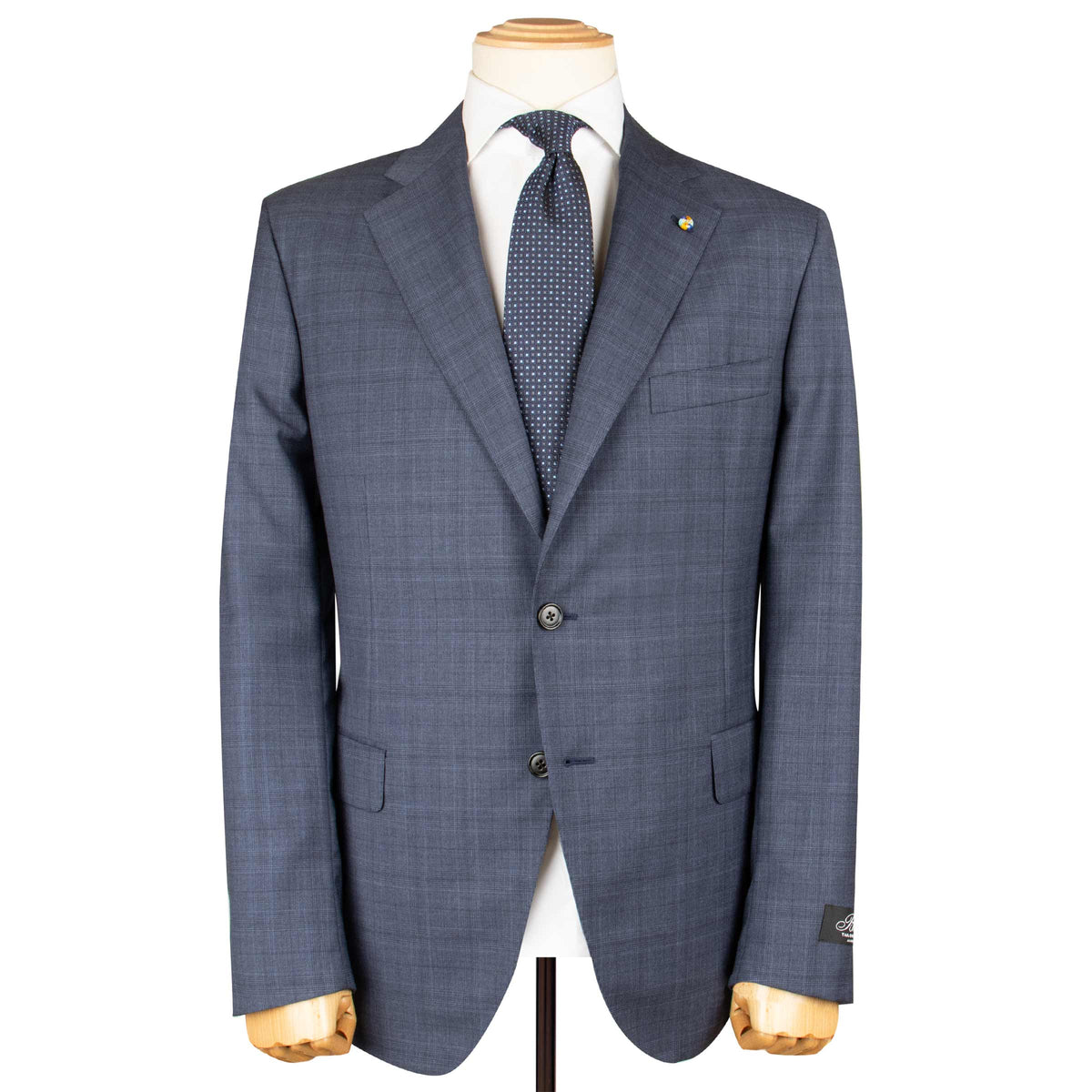 Belvest - Blue Check “Natural Soft” Pure Wool Suit SUITS Belvest