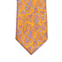 Orange & Blue Paisley Jaquard Print 100% Silk Tie TIES/CRAVATS Robert Old