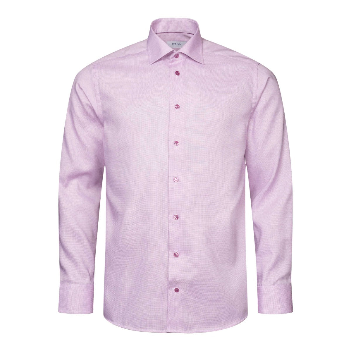 Eton - Raspberry Red Twill Contemporary Fit Shirt L/S SHIRTS Eton