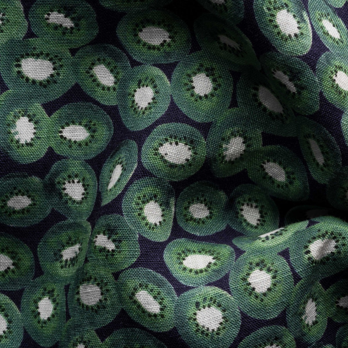 Eton - Green Kiwi Print Linen Shirt L/S SHIRTS Eton