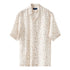 Eton - Brown Big Floral Linen Resort Shirt S/S SHIRTS Eton