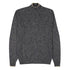 Fedeli - Navy Marl Zip Neck Cotton Sweater KNITWEAR FEDELI