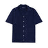 Robert Old - Navy Cotton & Linen Polo Shirt S/S POLOS Robert Old