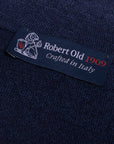 Robert Old - Navy Cotton & Linen Polo Shirt S/S POLOS Robert Old