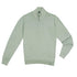 Mint Green 100% Virgin Wool Long Sleeve Zip Neck Knit KNITWEAR Robert Old