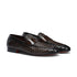 Santoni - Brown Woven Leather Loafer SHOES Santoni