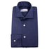 Navy Piqué Long Sleeve Shirt L/S SHIRTS Robert Old   