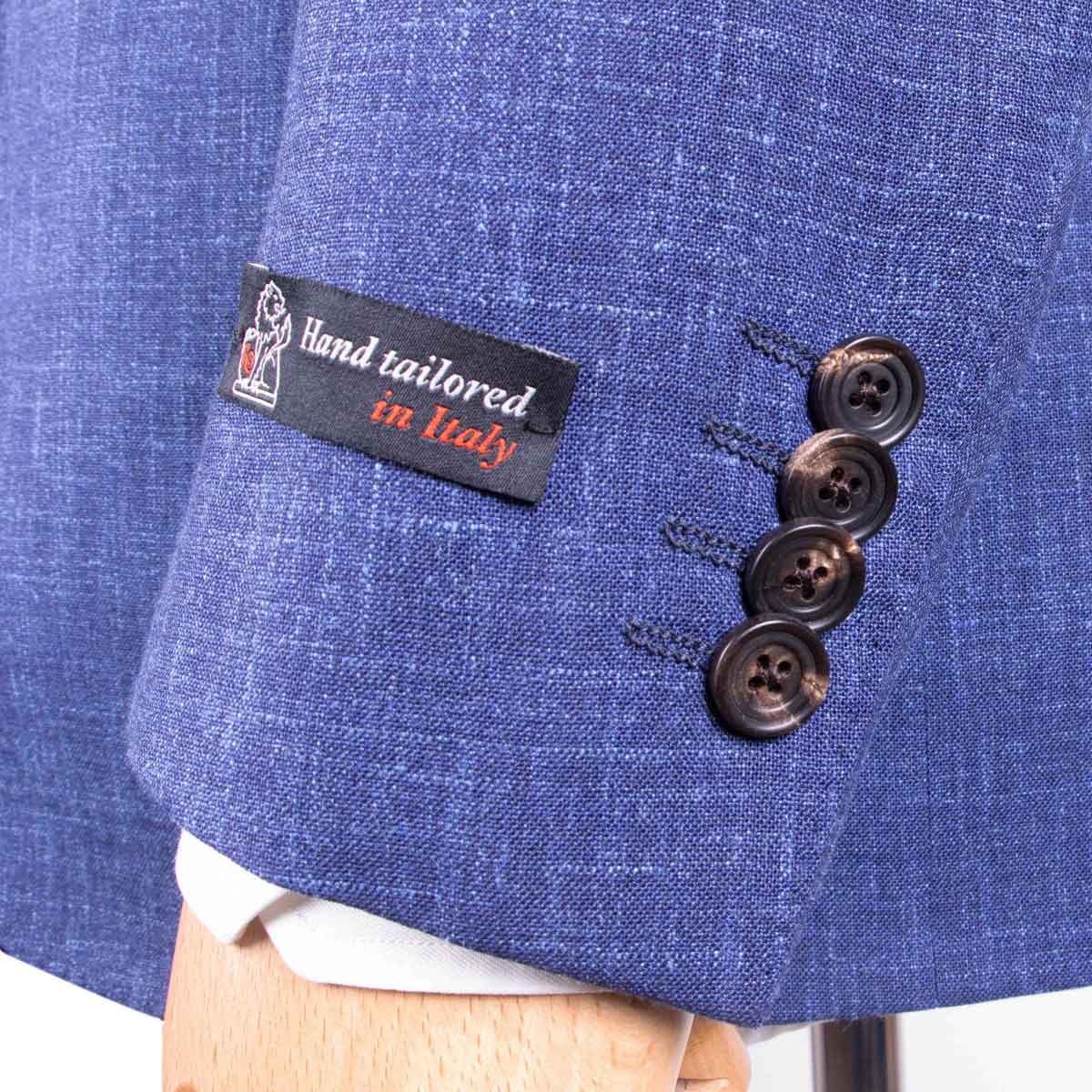 Blue Loro Piana Check Wool, Linen and Silk Suit SUITS Robert Old