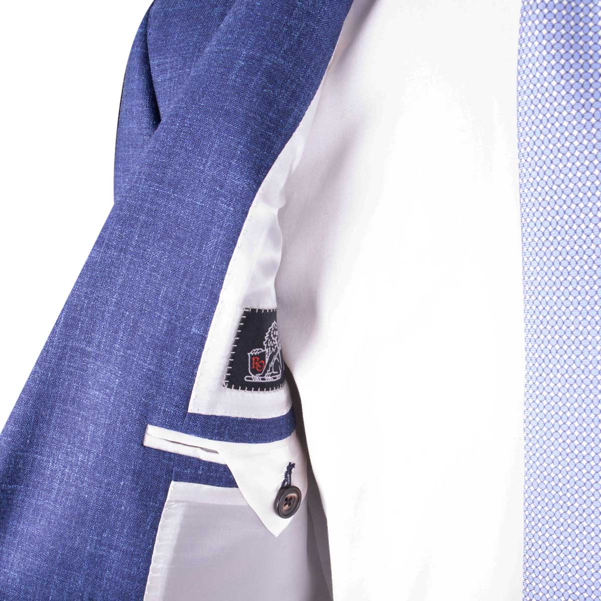 Blue Loro Piana Check Wool, Linen and Silk Suit SUITS Robert Old