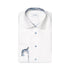 Eton - White Floral Contrast Textured Twill Contemporary Fit Shirt L/S SHIRTS Eton