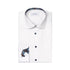 Eton - White Floral Trim Signature Twill Contemporary Fit Shirt L/S SHIRTS Eton