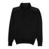 Paul & Shark - Black Typhoon Platinum Wool Zip Neck Sweater KNITWEAR Paul & Shark
