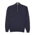 Robert Old - Navy Button Neck Wool & Cashmere Sweater KNITWEAR Robert Old