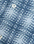 Fedeli - Blue Check 'Alberto' Slim Fit Brushed Cotton Long Sleeve Shirt