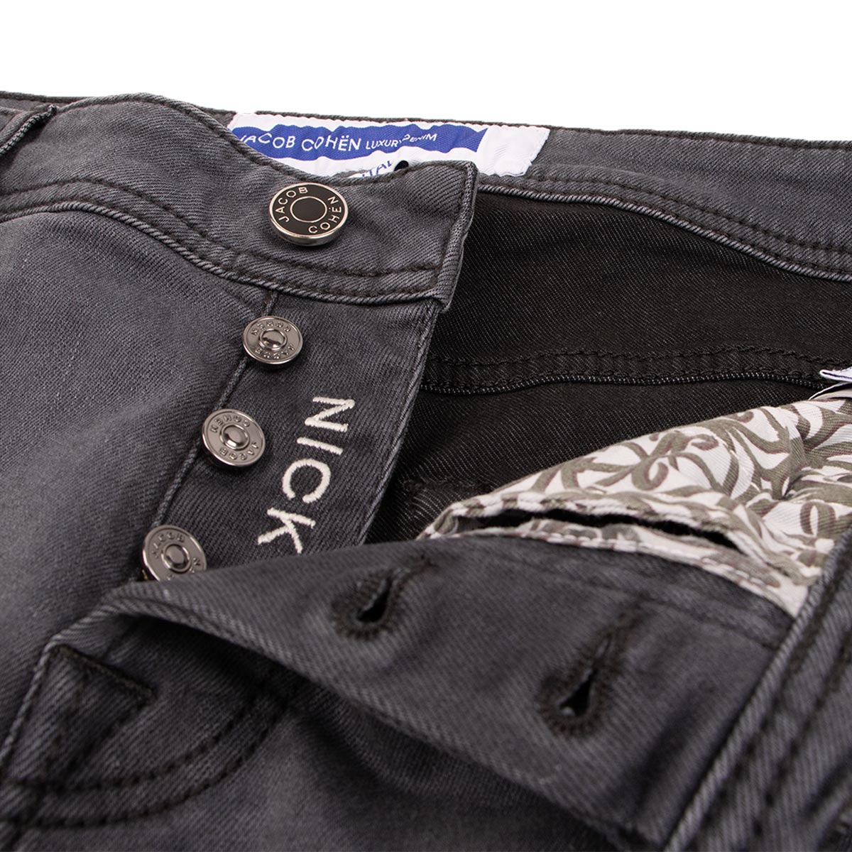 Jacob Cohen - Mid Grey 'Nick' Stretch Slim Fit Jeans JEANS Jacob Cohen