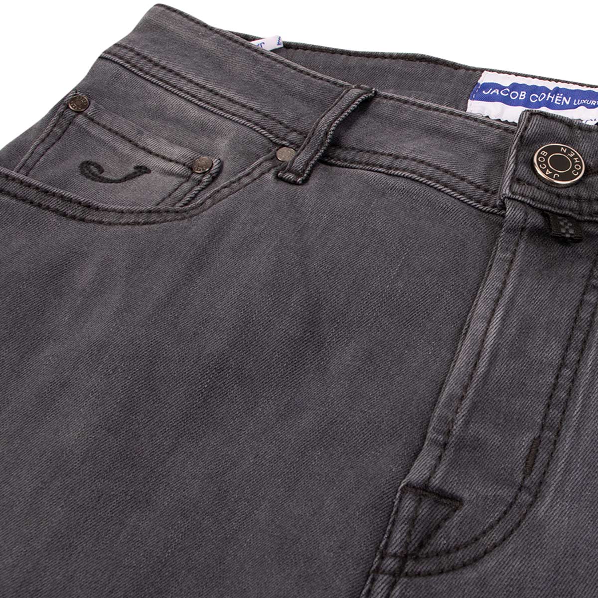 Jacob Cohen - Mid Grey 'Nick' Stretch Slim Fit Jeans JEANS Jacob Cohen