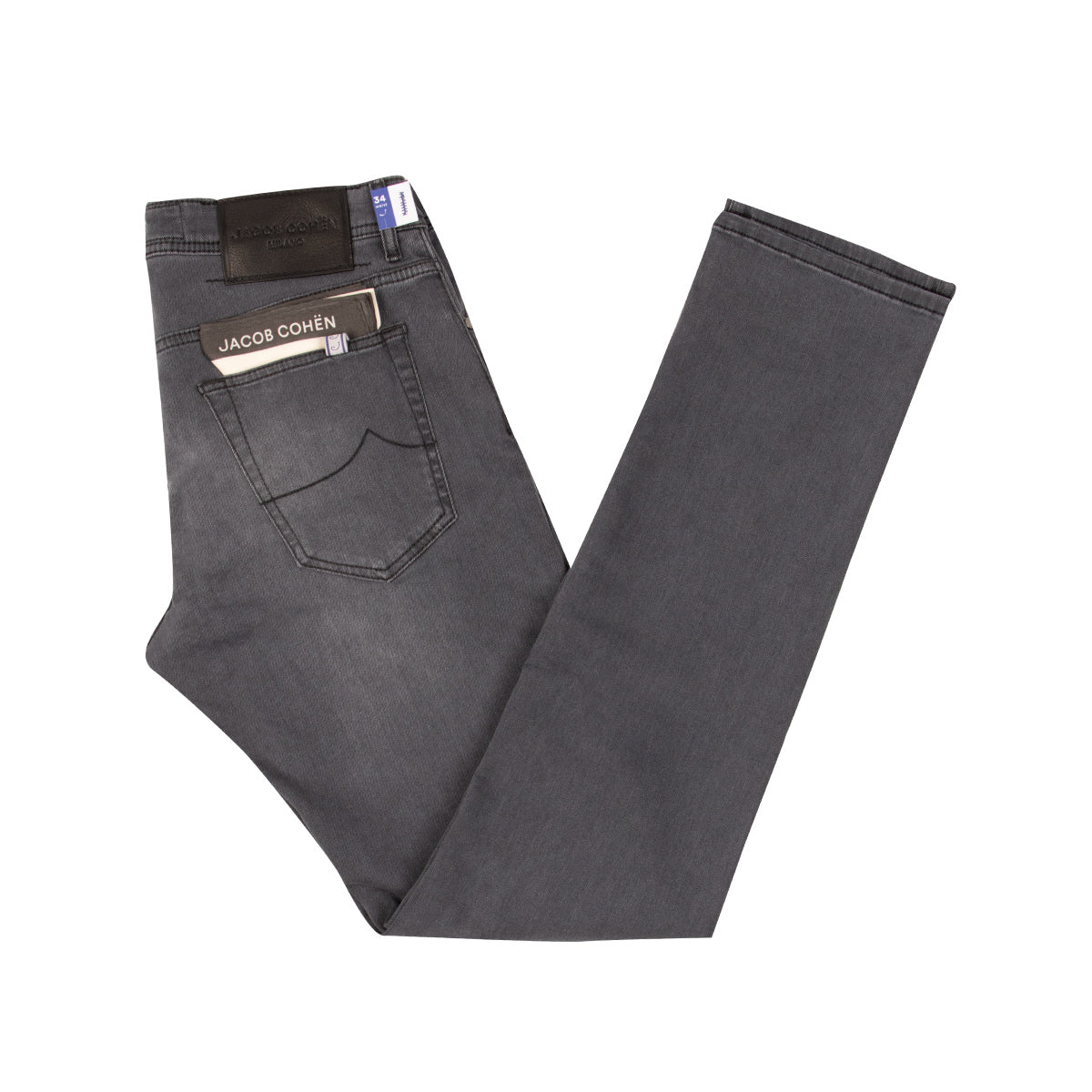 Jacob Cohen - Mid Grey 'Nick' Stretch Slim Fit Jeans JEANS Jacob Cohen