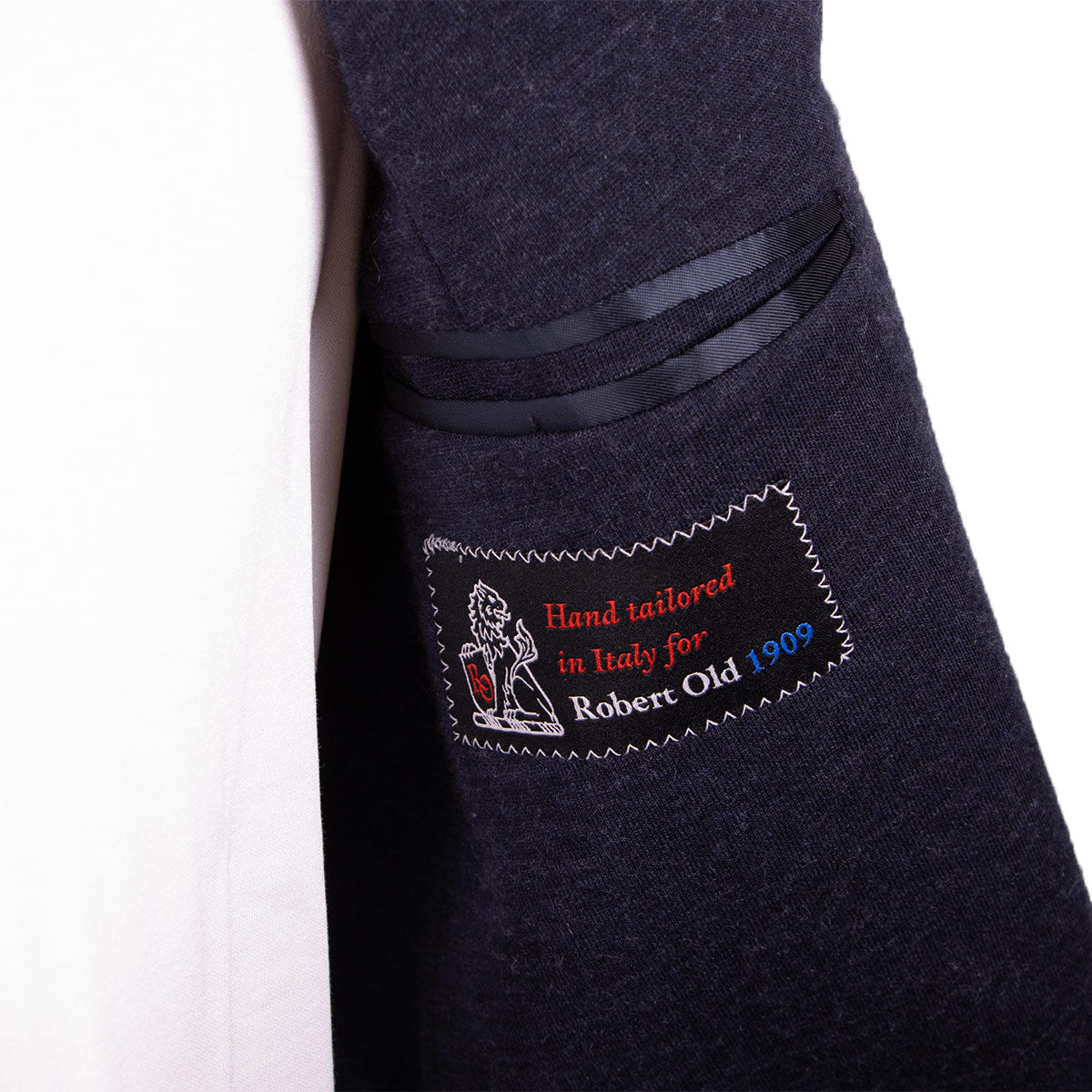 Belvest - Navy &#39;Jacket in a Box&#39; Jersey Cotton &amp; Cashmere Unstructured Jacket JACKETS Belvest