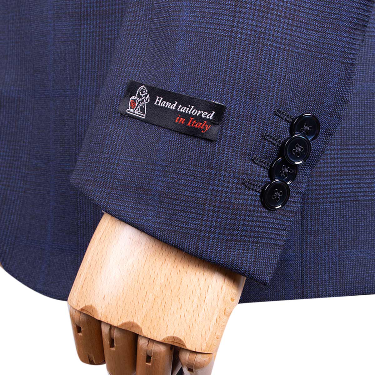 Navy Check Super 130's Wool Suit SUITS Robert Old