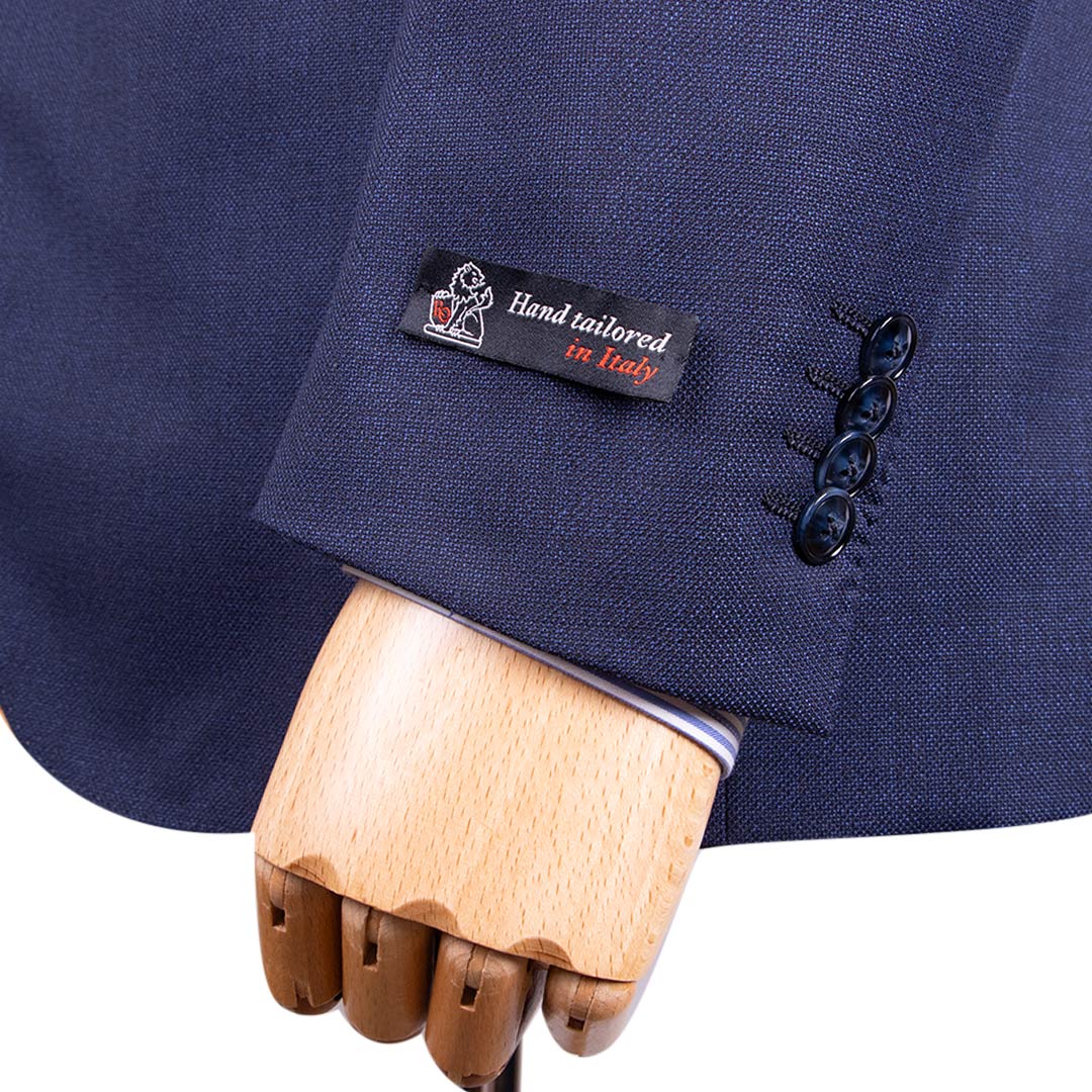 Navy Weave Super 130's Wool Suit SUITS Robert Old