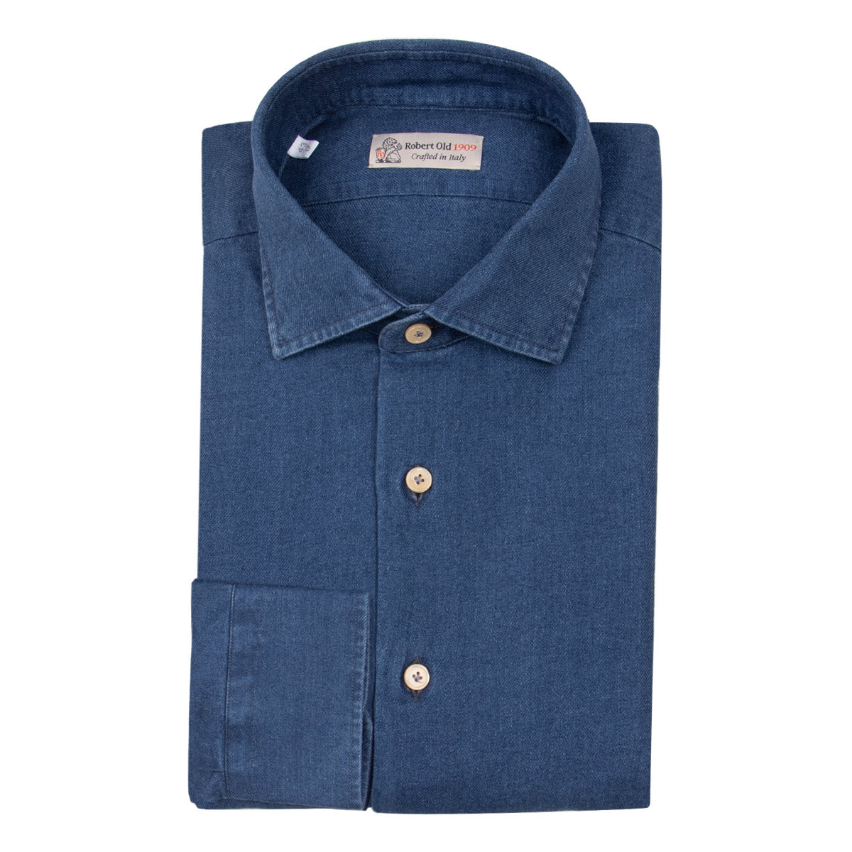 Mid Wash Denim Long Sleeve Shirt L/S SHIRTS Robert Old