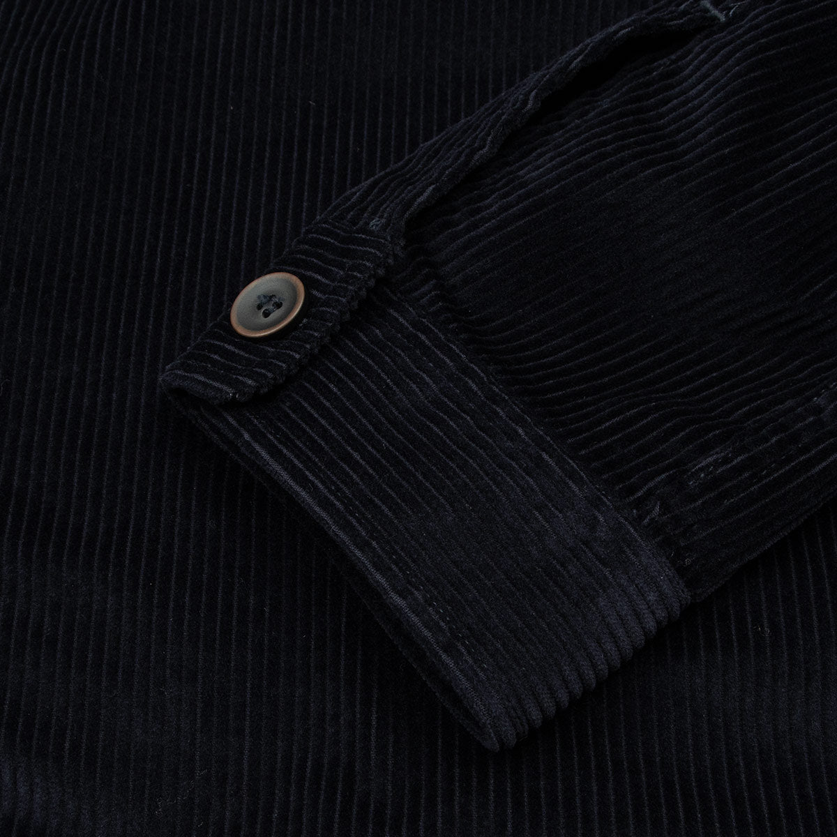 Dark Navy Cotton Corduroy Overshirt L/S SHIRTS Robert Old