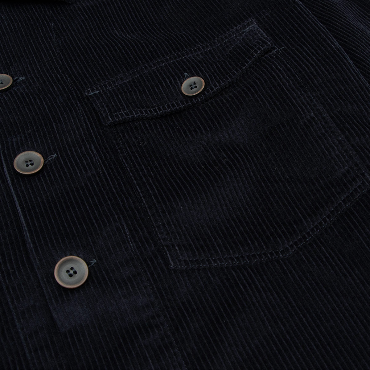 Dark Navy Cotton Corduroy Overshirt L/S SHIRTS Robert Old
