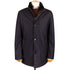 Navy Loro Piana Green Storm System Button Down Wool & Cashmere Coat OVERCOATS Robert Old