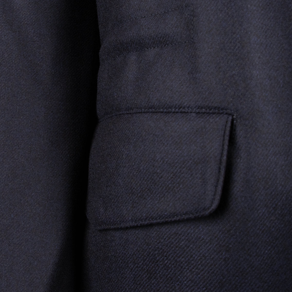 Navy Loro Piana Green Storm System Wool &amp; Cashmere Overcoat OVERCOATS Robert Old