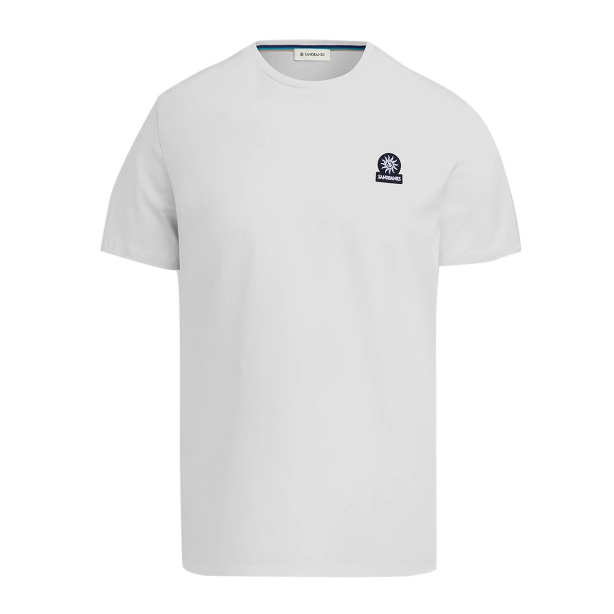 Sandbanks - White Badge Logo Cotton T-Shirt TEE SHIRTS Sandbanks