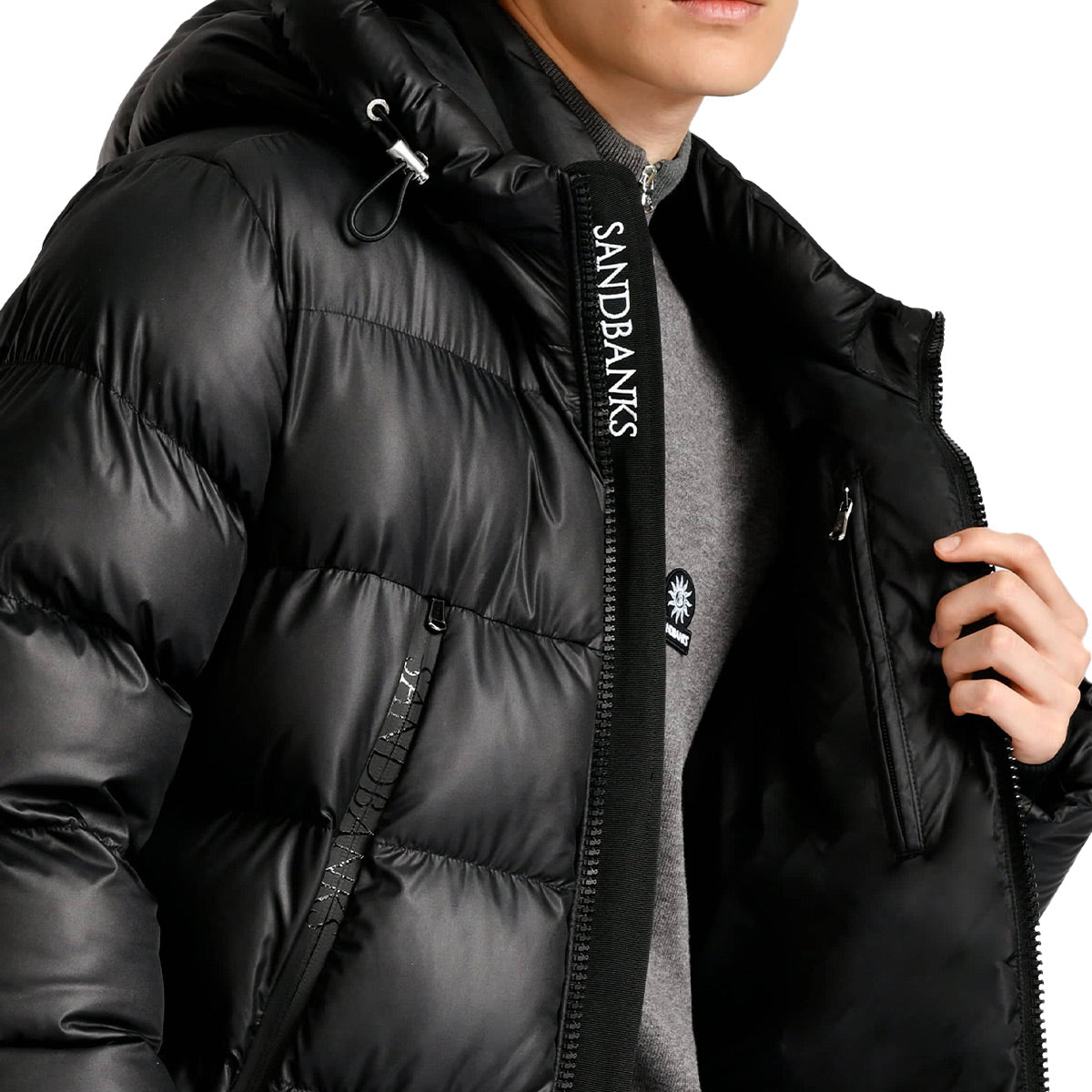 Sandbanks Black Ravine Mid Puffer Jacket – Robert Old Co