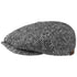 Stetson - Grey Herringbone Hatteras Flat Cap CAPS & HATS Stetson