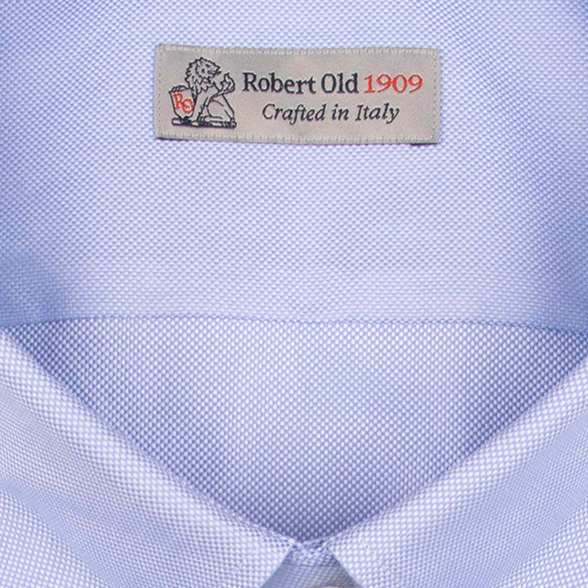 Blue Italian Oxford Cotton Shirt L/S SHIRTS Robert Old