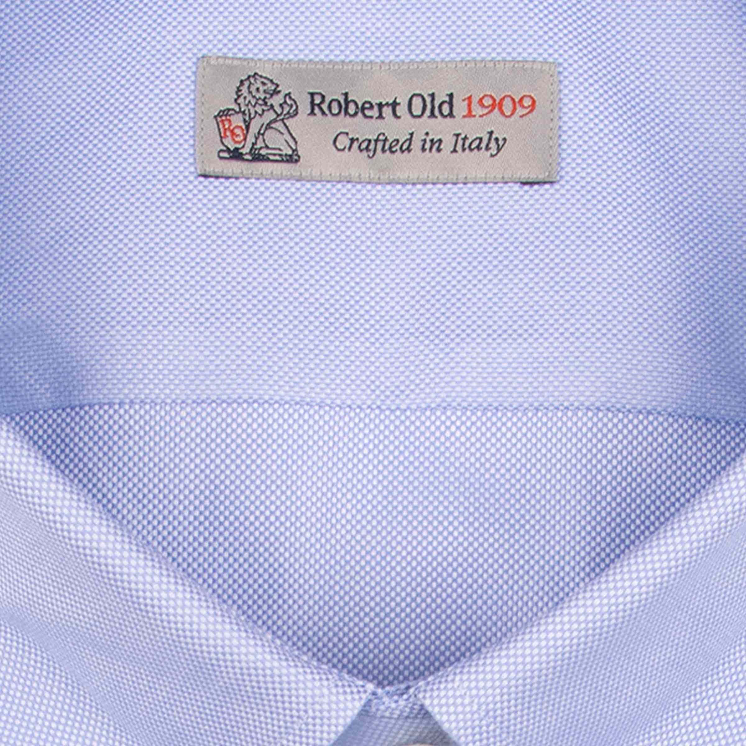 Robert Old - Blue Italian Oxford Cotton Shirt L/S SHIRTS Robert Old